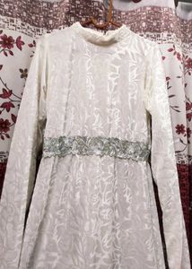 Velvet Designer White Gown 🤍