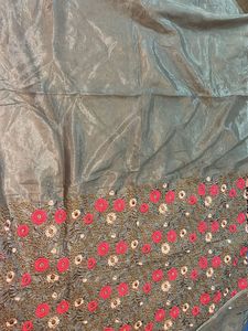 Multicolour Floral Embroidered blouse Fabric