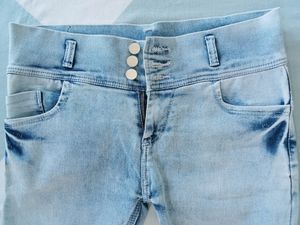 3 Button Blue Jeans