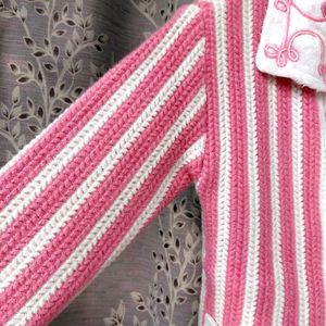 Stylish Striped Knit Cardigan