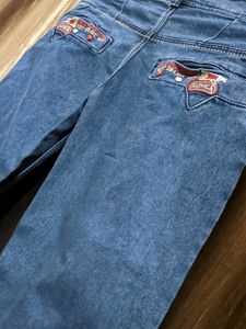 Blue Mid Rise Jeans For Boys