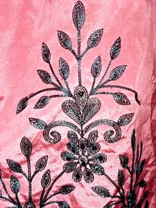 Elegant Pink Floral Gown
