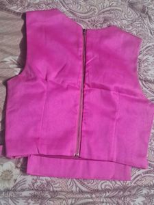 Bright Fuchsia Sleeveless Top with Side Bows – Ele