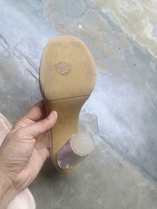 Clear Strap Platform Slides