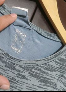 Grey Color T-shirt For Boy &amp; Men 38 Chest