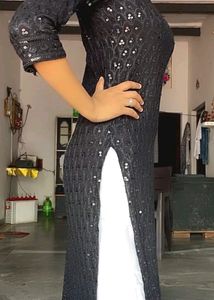 🖤🖤 Black Sequence Embroidery  Kurta 🖤🖤