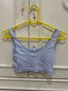 Blue Bralet Crop Top