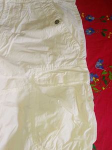 White cargo pants