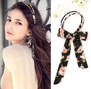 Floral Hair Bow Headband