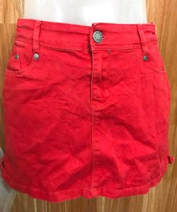 RED MINI SKIRT FOR GIRLS & WOMEN