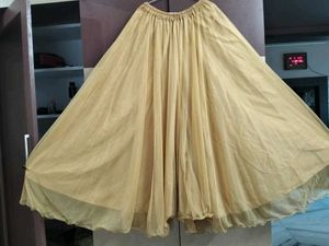 Green Long Kurti And Heavy Flare  Sara Kam Lehenga