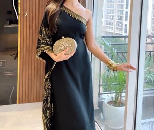 Elegant Black One-Shoulder Dress