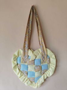 Heart Quilted Tote Bag