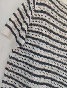 Striped Knit Crop Top