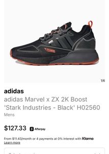 Adidas Stark Industries ZX 2K Boost Sneakers