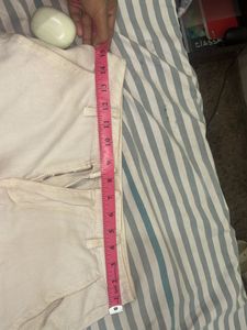 Urbanic Off White Baggy Cargo Pants