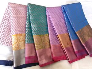 Semi Banarasi Brocade Silk Saree