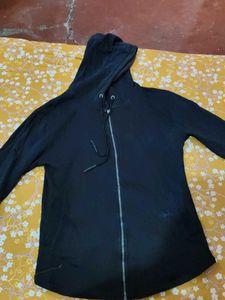 Black Zip-Up Hoodie
