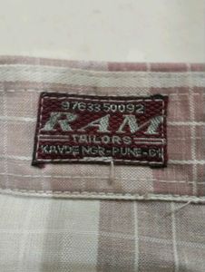 checked pattern men off white shirts