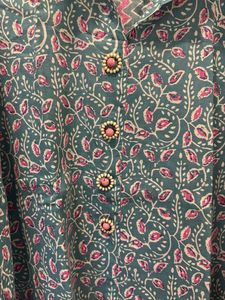 Stylish Floral Print Tunic Top