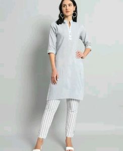 Cotton Kurta With Bottomwear