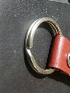 Nameplate Keychain|Leather Keyring