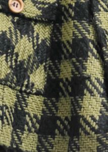 Chic Plaid Wool Blend Coat🐛