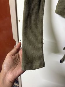 Olive Green Body Suit