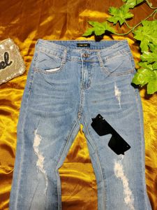 Distressed Flare Jeans