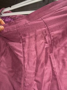 Purple Embroidered Kurta Set Inside Margin