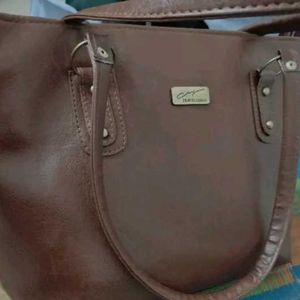 Brown Leather Tote Bag
