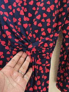 Oasis Heart Print Wrap Dress