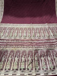Elegant Maroon Banarasi Silk Saree