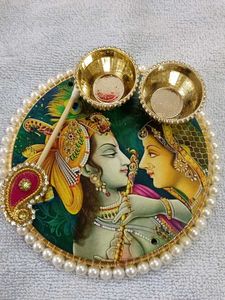 Radha Krishna Plate 💞💞