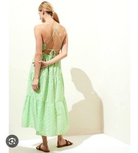 Marks & spencer cotton Green Beach dress