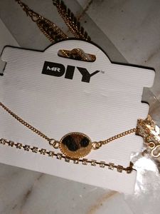 Layered Key &amp; Lock Necklace and bracelet