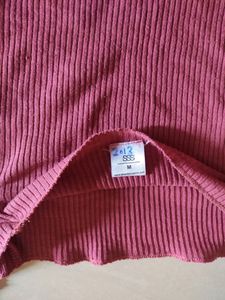 SSS Off Shoulder Pink Crop Top
