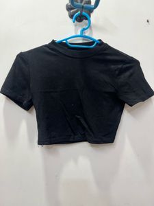 Black Crop Top