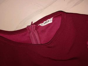 Elegant Maroon Sheath Dress