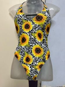 Sunflower padded Print Swimsuit