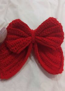 Crochet Bow Clip