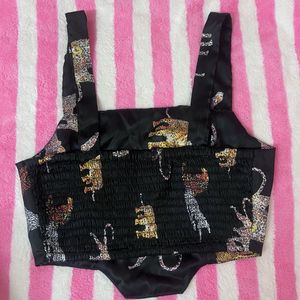 Cute Animal Print Crop Top