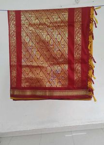 Silk Saree - Yellow &amp; Red