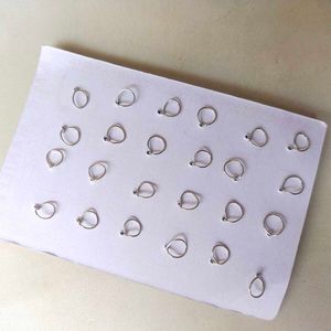 925 Pure Silver Pearl Nose And Ear Earings 1 Pair