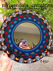 Blue And Red Mandala