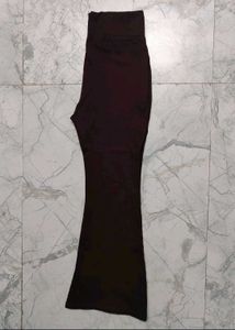 bootcut flared maroon brown trousers pants cotton