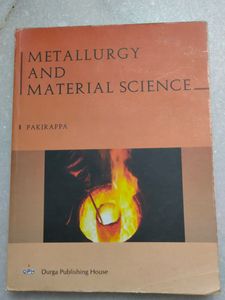 Metallurgy And Material Science By Pakirappa Eight Revised Edition