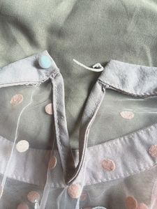 Pretty Lace Detail Applique Top