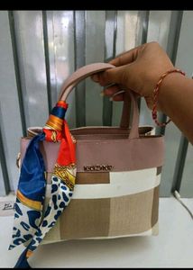 Chic Handbag with Scarf