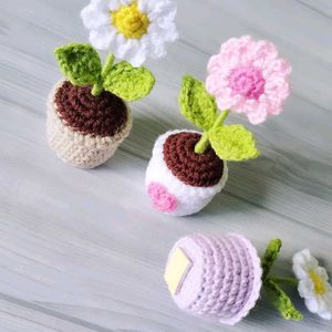 Daisy flower pot table decor